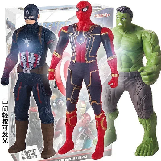 17 cm Marvel Anime Figures — Spider-Man, Hulk, Iron Man Action Figures for Kids