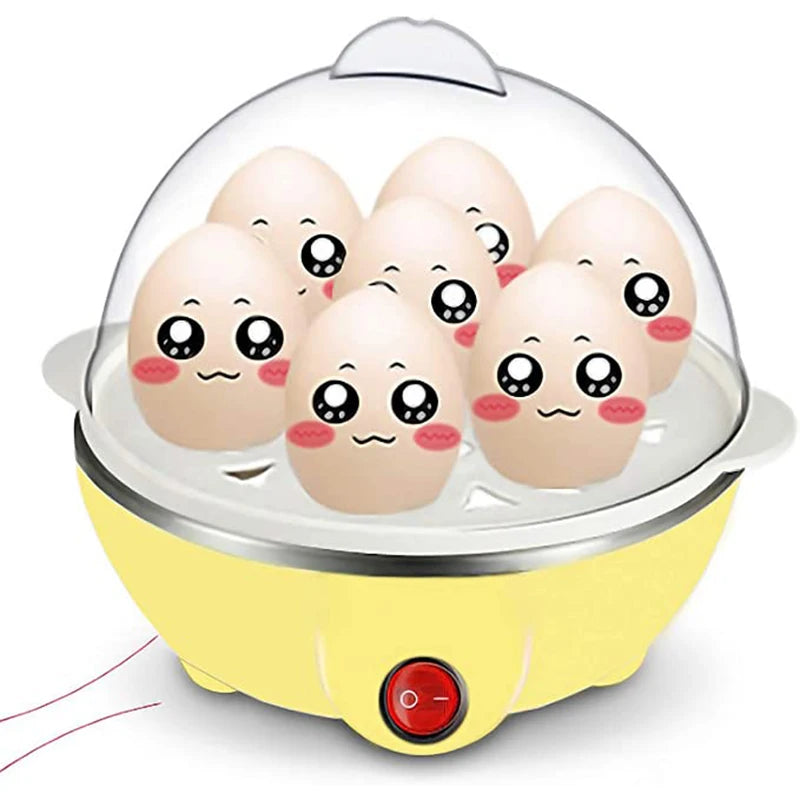 7-Egg Boiler & Steamer — Multi-Function Electric Egg Cooker