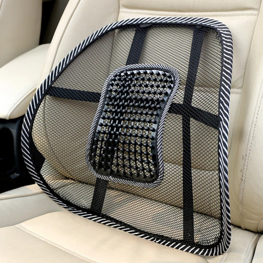 Ergonomic Back Support Cushion – Mesh Lumbar Pad for Car & Office Chairs