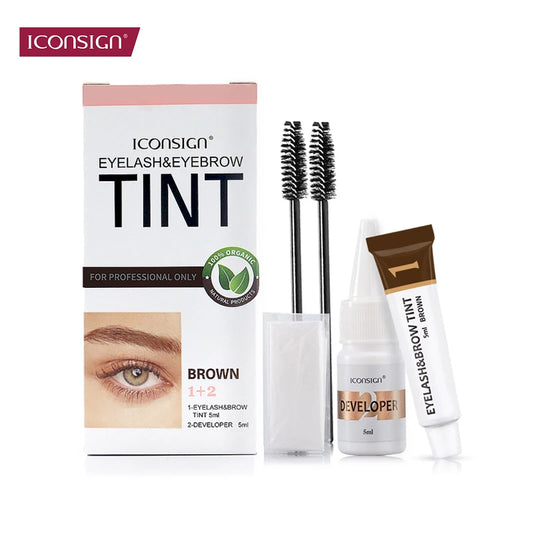 ICONSIGN Eyelash & Eyebrow Dye Tint Kit — Brow Enhancer & Mascara Lift