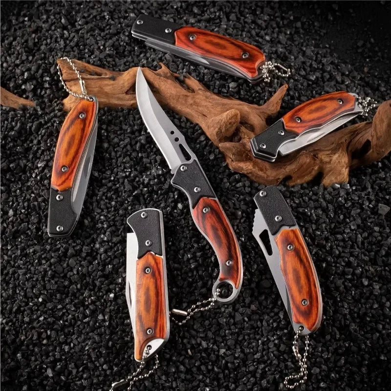 Portable Pocket Folding Knife — Metal Outdoor Survival Hand Tool