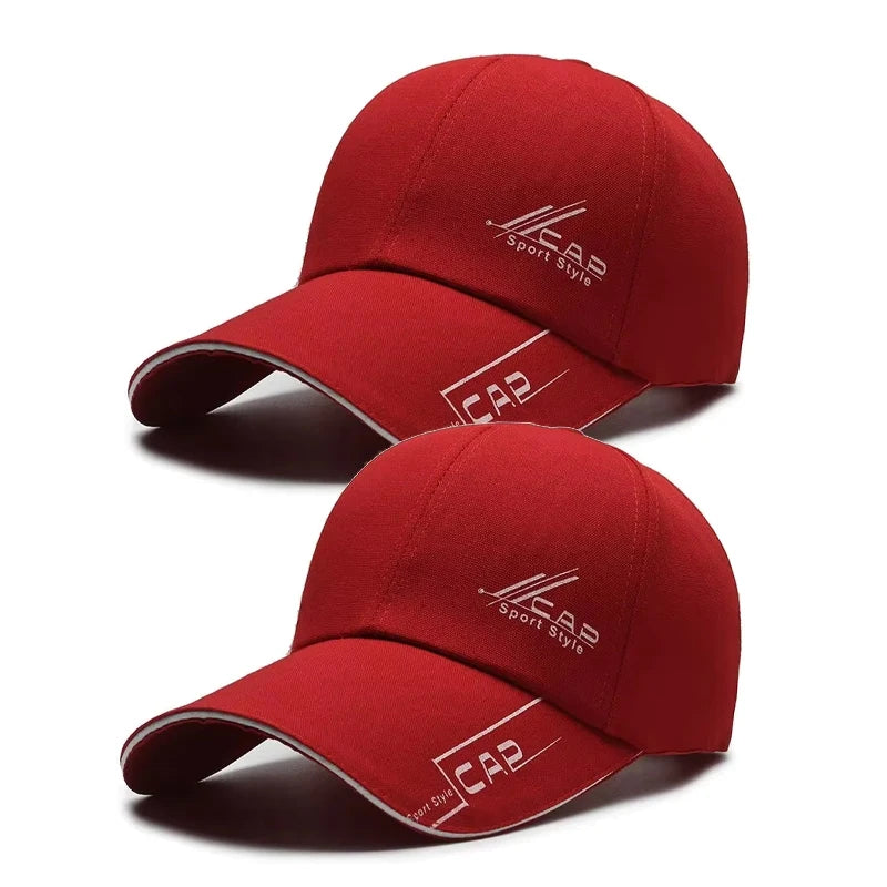 Men’s Summer Long-Brim Hat — Baseball Cap, Outdoor Sun Shield, Fishing & Hiking