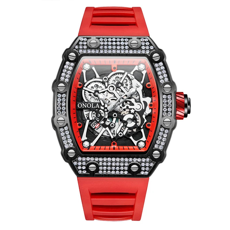 New ONOLA Men’s Watch 2022: diamond-inlay, quartz accuracy, waterproof.