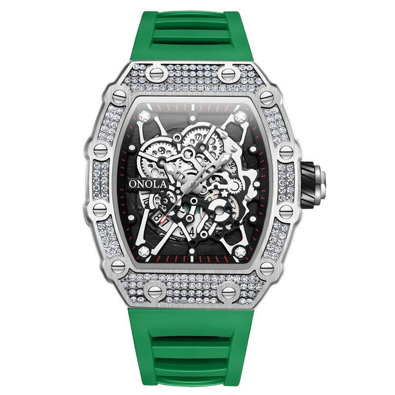 New ONOLA Men’s Watch 2022: diamond-inlay, quartz accuracy, waterproof.