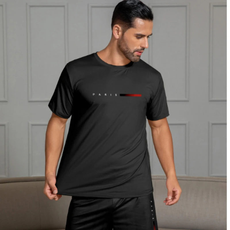 PARIS Spring Casual Suit for Men + 30pc Gold Ring Set for Women — Animal & Floral Cutouts, Summer Trend