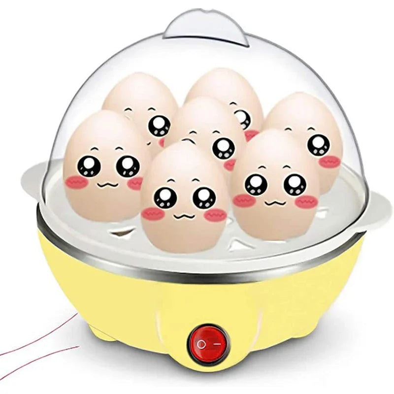 7-Egg Boiler & Steamer — Multi-Function Electric Egg Cooker