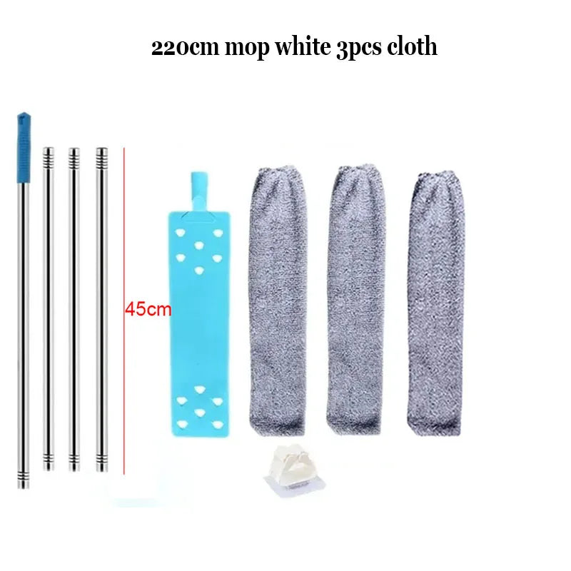 Telescopic Long Handle Broom For Home Blinds Dust Microfiber Brushes To Install Easy To Use Household Cleaning Tools