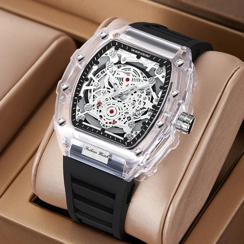 Fashionable Men’s Watch — BK134 Barrel Design, Waterproof Sports Clock
