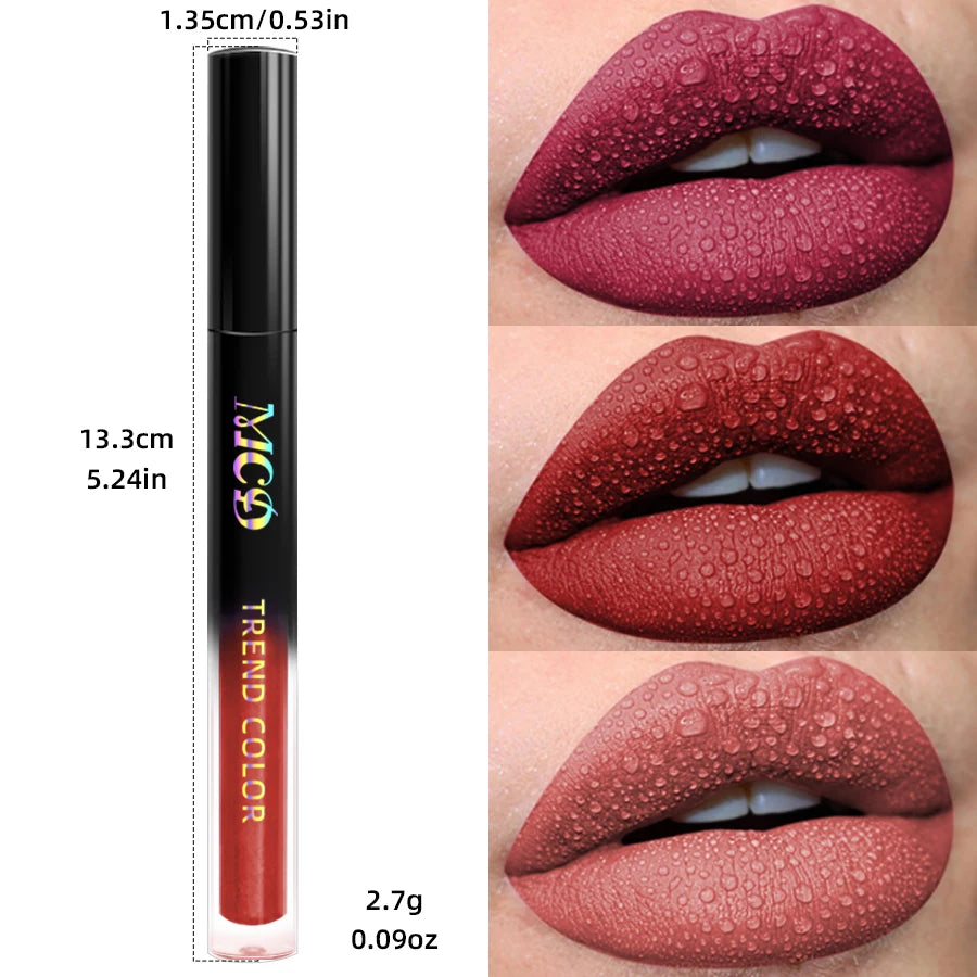 Matte Velvet Lip Gloss Collection – 19 Colors (Waterproof Liquid Lipstick & Lip Gloss)