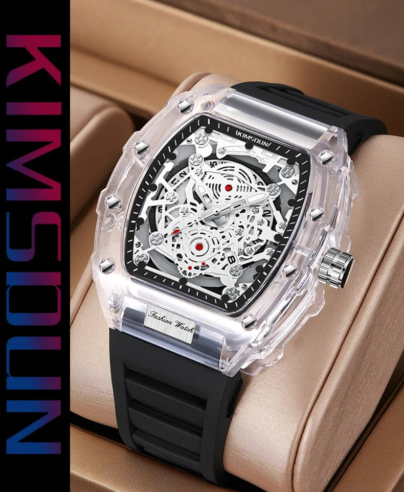 Fashionable Men’s Watch — BK134 Barrel Design, Waterproof Sports Clock