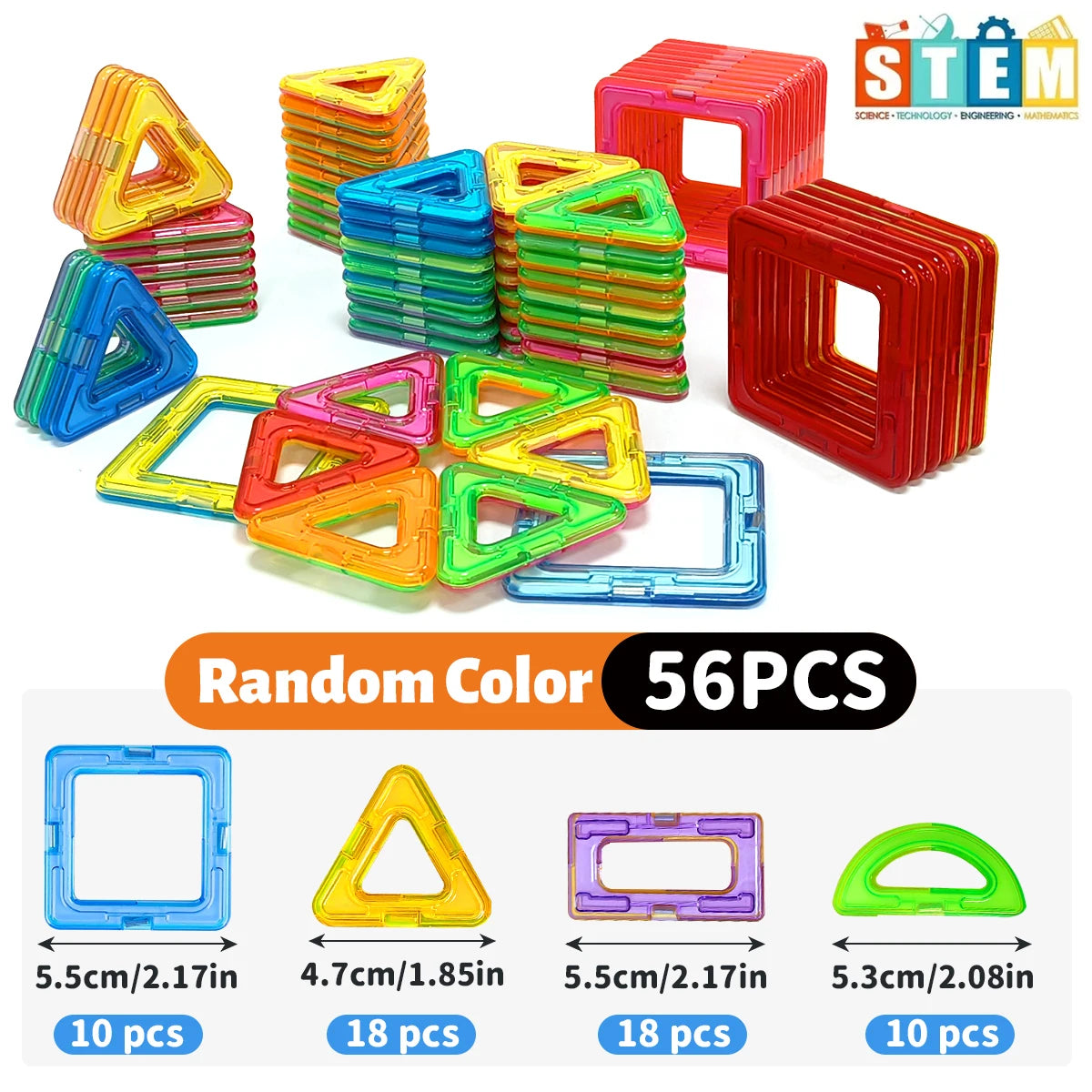 STEM Learning Magnetic Blocks — Medium DIY Construction Toys