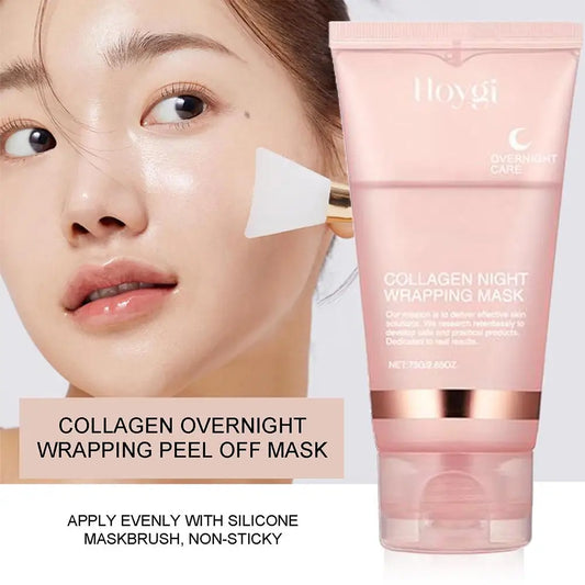 Collagen Overnight Wrapping Facial Mask — Korean Night Care, Deep Hydration, 75ml