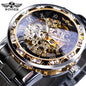 New 2020 Winner Transparent Fashion Diamond Luminous Mechanical Skeleton Watch — Men