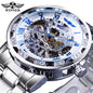 New 2020 Winner Transparent Fashion Diamond Luminous Mechanical Skeleton Watch — Men