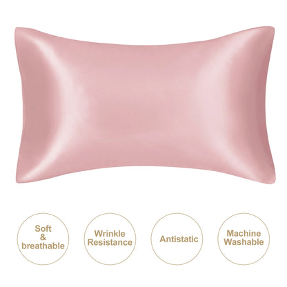 JuwenSilk Silk Pillowcase (Queen) – Natural Mulberry Silk, Smooth, Gentle on Hair & Skin