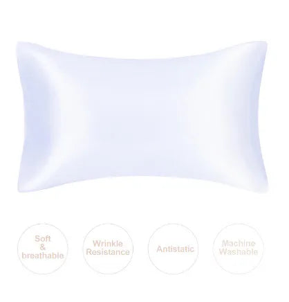 JuwenSilk Silk Pillowcase (Queen) – Natural Mulberry Silk, Smooth, Gentle on Hair & Skin