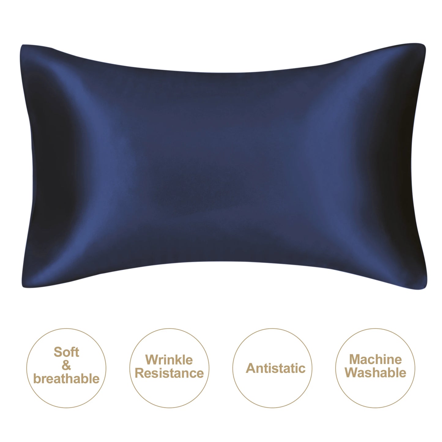 JuwenSilk Silk Pillowcase (Queen) – Natural Mulberry Silk, Smooth, Gentle on Hair & Skin