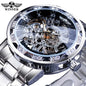 New 2020 Winner Transparent Fashion Diamond Luminous Mechanical Skeleton Watch — Men