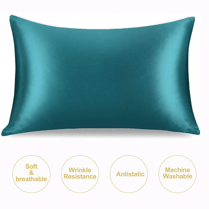 JuwenSilk Silk Pillowcase (Queen) – Natural Mulberry Silk, Smooth, Gentle on Hair & Skin