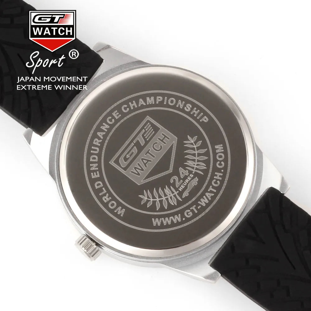 F1-Style Men’s Watch — Silicone Band, Quartz Movement, 2022 Relogio