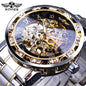 New 2020 Winner Transparent Fashion Diamond Luminous Mechanical Skeleton Watch — Men