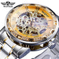 New 2020 Winner Transparent Fashion Diamond Luminous Mechanical Skeleton Watch — Men