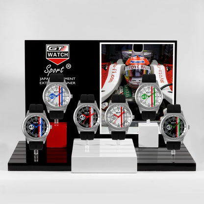 F1-Style Men’s Watch — Silicone Band, Quartz Movement, 2022 Relogio