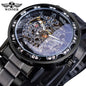 New 2020 Winner Transparent Fashion Diamond Luminous Mechanical Skeleton Watch — Men