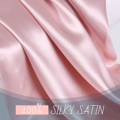 JuwenSilk Silk Pillowcase (Queen) – Natural Mulberry Silk, Smooth, Gentle on Hair & Skin