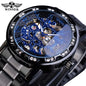 New 2020 Winner Transparent Fashion Diamond Luminous Mechanical Skeleton Watch — Men