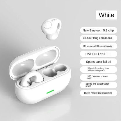 T75 Bone Conduction Headphones – Wireless Bluetooth 5.3, HiFi Sound, Waterproof
