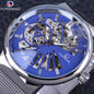 Forsining Fashion Luxury Unisex Skeleton Dial Watch — Waterproof, Small Dial, Top Brand