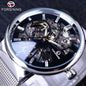 Forsining Fashion Luxury Unisex Skeleton Dial Watch — Waterproof, Small Dial, Top Brand