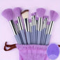 10-Piece Soft Fluffy Makeup Brush Set – Foundation, Powder, Eyeshadow, Kabuki