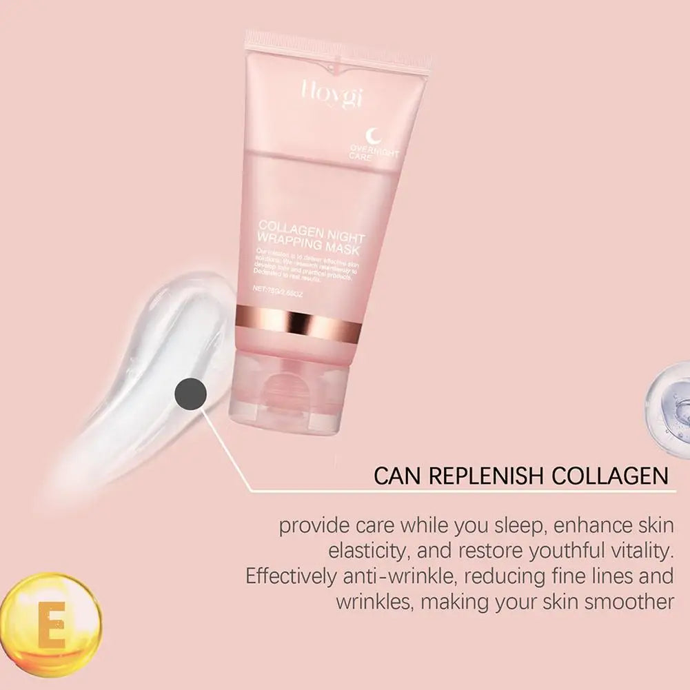 Collagen Overnight Wrapping Facial Mask — Korean Night Care, Deep Hydration, 75ml