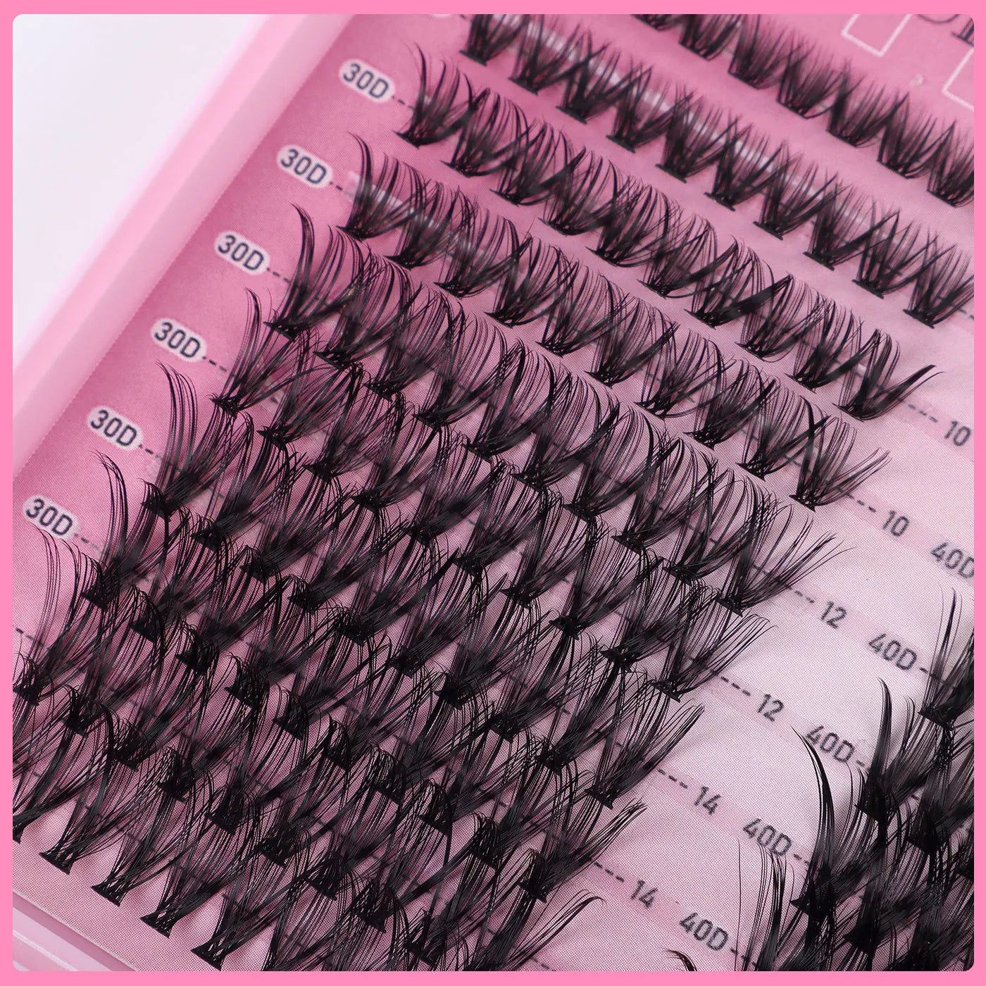 600pcs DIY Eyelash Extensions Kit — Thick Fluffy 30D/100D, Mix Length