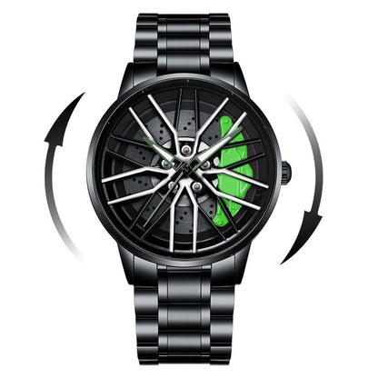 Men’s Casual Sports Watch – 42mm, Stainless Steel Band, 3Bar Quartz