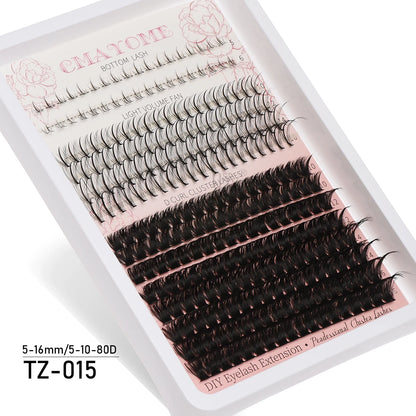 600pcs DIY Eyelash Extensions Kit — Thick Fluffy 30D/100D, Mix Length