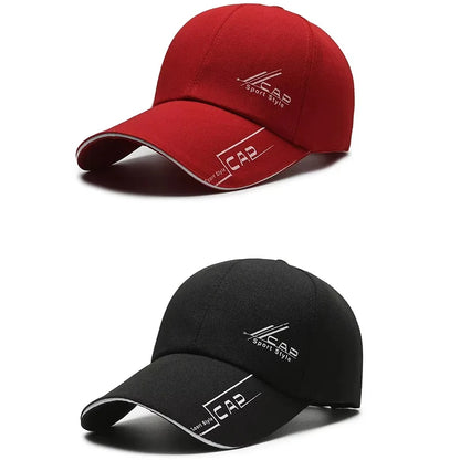 Men’s Summer Long-Brim Hat — Baseball Cap, Outdoor Sun Shield, Fishing & Hiking
