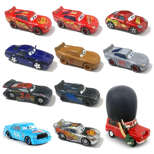 Cars 1:55 Die-Cast Toy Cars (Disney Pixar) – Lightning McQueen, Chick Hicks, The King, Jackson Storm