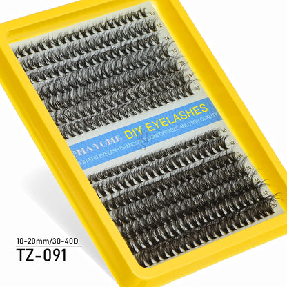 600pcs DIY Eyelash Extensions Kit — Thick Fluffy 30D/100D, Mix Length