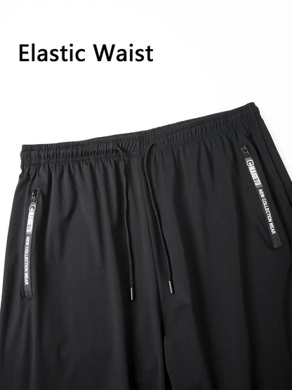 1/2/3 Piece Men’s Jogging Pants — Sports Fit, Zip Pockets, Quick-Dry