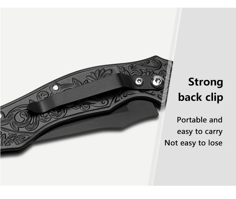 Portable Folding Knife – Outdoor Camping, Stainless Steel, Compact Mini Utility