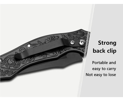 Portable Folding Knife – Outdoor Camping, Stainless Steel, Compact Mini Utility