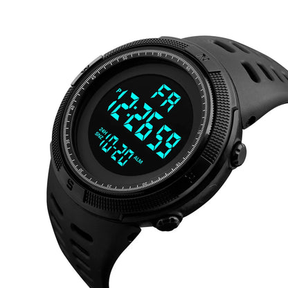 Electronic Watch for Men — Military Style, Luminous Multifunction LED Digital Wristwatch