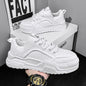 Spring 2025 Breathable White Sneakers — Men’s Thick-Soled Sports Casual / Dad Shoes