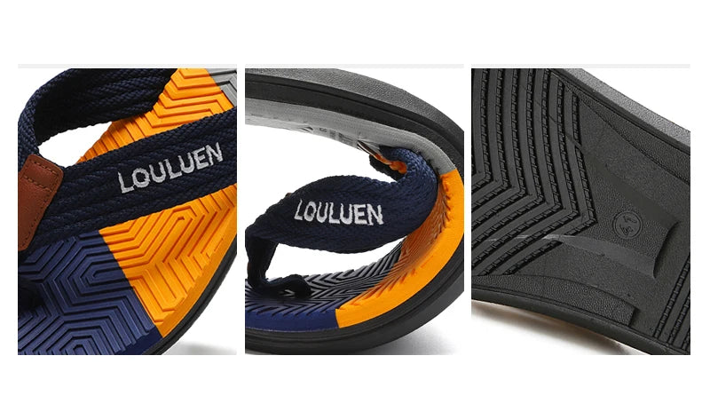 Men’s Fashion Flip Flops — Summer Beach Slippers, Breathable & Comfortable