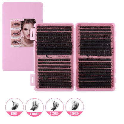 600pcs DIY Eyelash Extensions Kit — Thick Fluffy 30D/100D, Mix Length