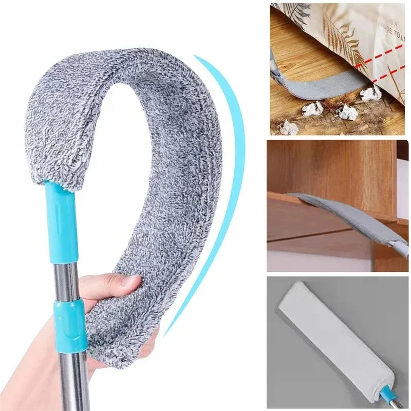 Telescopic Duster Brush – Long-Handle Gap Cleaner for Bedside & Sofa, Dust Removal Tool