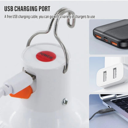 USB Rechargeable Outdoor LED Lamp — High Brightness, Camping & Fishing Lantern